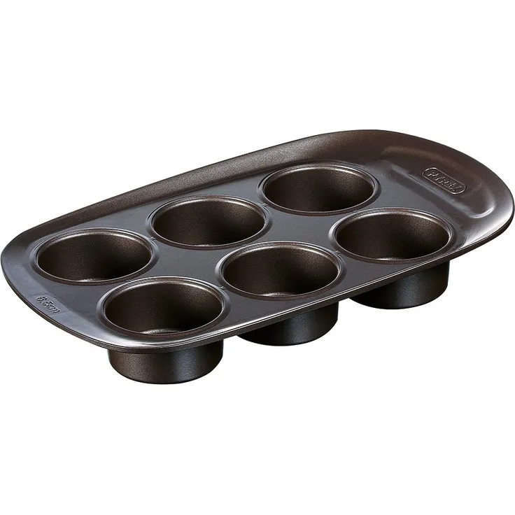 Pyrex asimetriA ? minimolde mit 6 Mulden, Schwarz