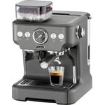 Trisa Barista Plus Siebträgermaschine Espressomaschine Anthrazit mit Mahlwerk