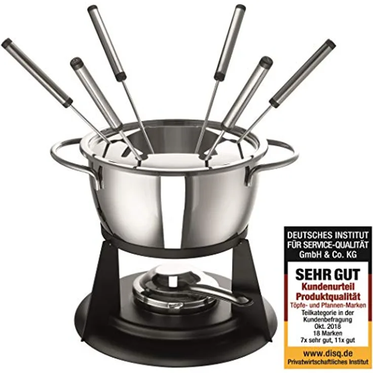 Rohe Germany 208281-18 Fondue Fenja, 18cm Ø, ca. 2,20 l, 18-10 Stahl, 2.2 liters