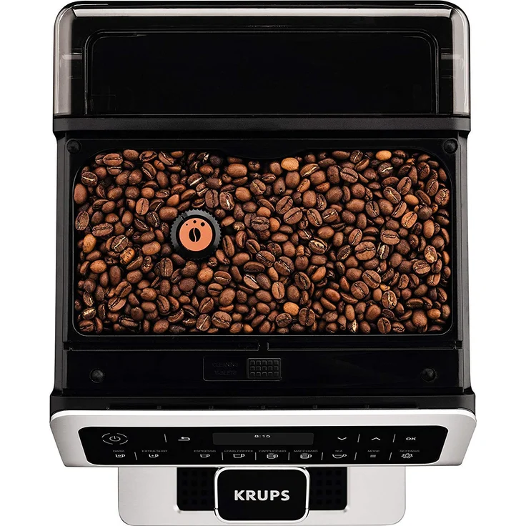Krups EA891C Evidence Kaffevollautomat, OLED- Display, Barista Quattro Force Technologie, 12 Kaffee-Variationen, 3 Tee-Variationen, One-Touch-Cappuccino Funktion, 2-Tassen Funktion, metall, mit Milchsystem und integriertem Mahlwerk – Bild 7
