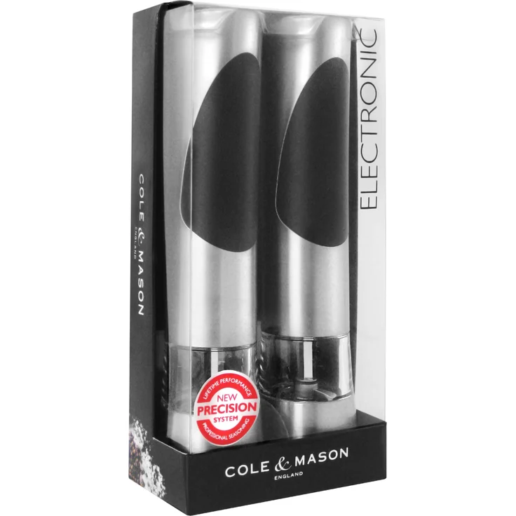 Cole & Mason Elektrische Mühlen, Chrome, 21.5 cm