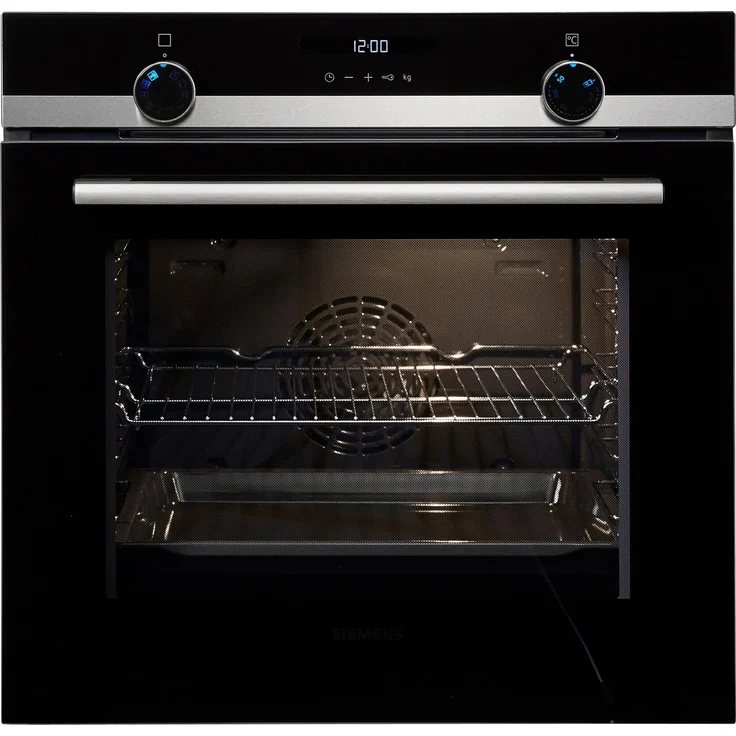 Siemens HB517ABS0, Backofen, A, Einbau, Breite 60 cm, Netzbetrieb, Volumen 71 l, Timer, beleuchtete Drehknebel, schwarz – Bild 4