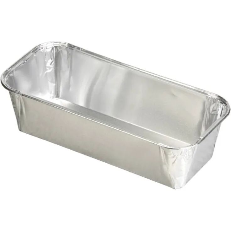 100 Kastenformen, Alu eckig 1,09 l 6 cm x 10,2 cm x 23 cm