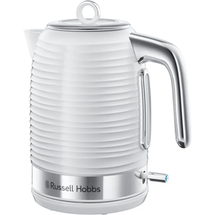 Russell Hobbs Wasserkocher Inspire weiss, 1,7l, 2400W, Schnellkochfunktion, optimierte Ausgusstülle, herausnehmbarer Kalkfilter, abnehmbarer Deckel, Wasserstandsanzeige, Teekocher 24360-70