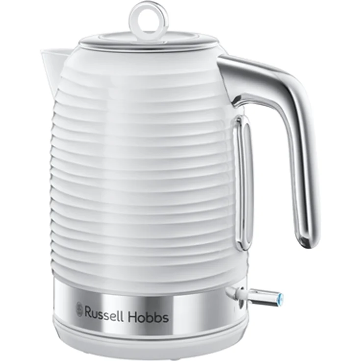 Russell Hobbs Wasserkocher Inspire weiss, 1,7l, 2400W, Schnellkochfunktion, optimierte Ausgusstülle, herausnehmbarer Kalkfilter, abnehmbarer Deckel, Wasserstandsanzeige, Teekocher 24360-70 – Bild 1