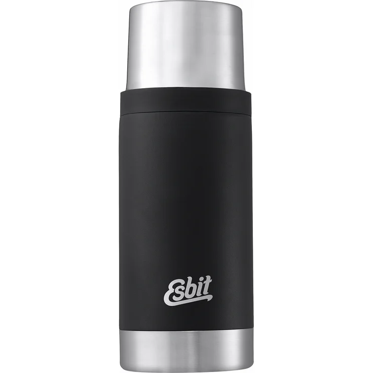Esbit Isolierflasche Sculptor | Edelstahl | BPA-Frei | Schwarz | 1L & mehr | Reise, Büro, Picknick | Wasser, Tee, Kaffee – Bild 1