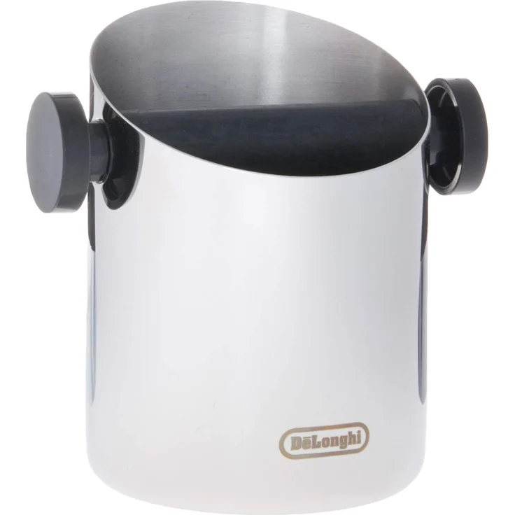 De'Longhi DLSC059 Abschlagbehälter, für Espresso Siebträger, Kaffeesatz Abschlagbox, Kaffeemaschinen Zubehör für den Barista Zuhause, Abklopfbehälter aus Edelstahl – Bild 1