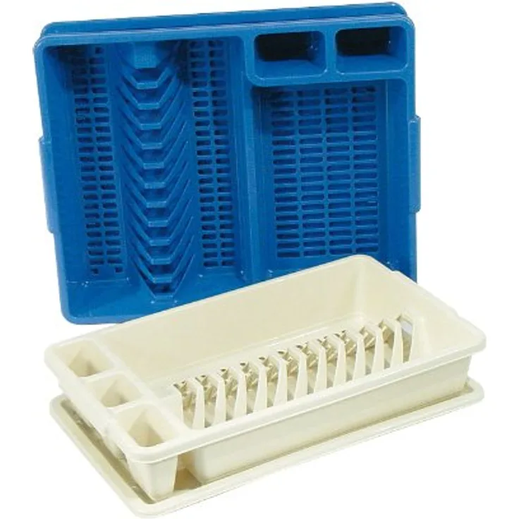 Axentia 232066 Geschirrkorb 45 x 26 cm mit Abtropfschale,farblich sortiert