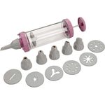 Fackelmann 44725 Garnierspritze mit 6 Tüllen