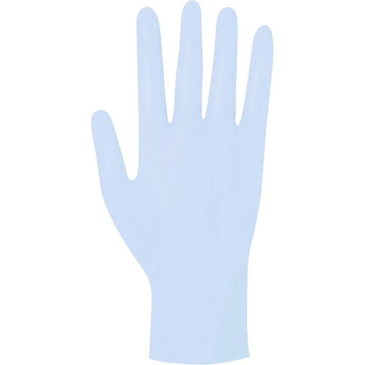 Nitril-Einmalhandschuh Meditrade NextGen extrem dehnbar S Gr. 6-6,5, puderfrei, hellblau, unsteril, 100 Stück/Box