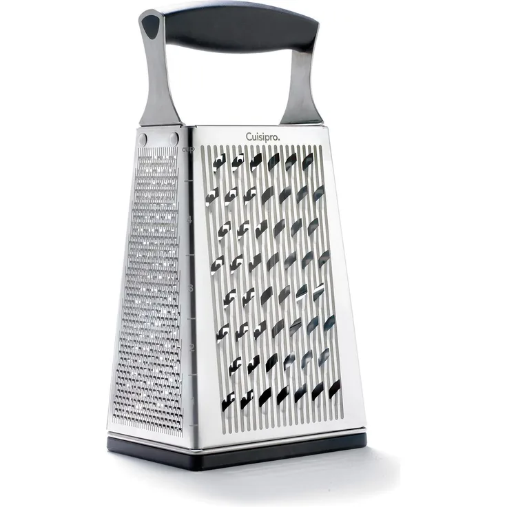 Cuisipro 5-in-1 Turmreibe Reiben, Edelstahl 301-Klinge, 304-Rahmen, PP Griff, TPR-ABS-Bodenteil