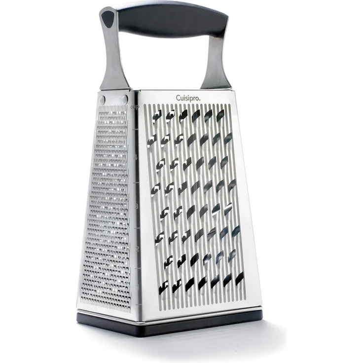 Cuisipro 5-in-1 Turmreibe Reiben, Edelstahl 301-Klinge, 304-Rahmen, PP Griff, TPR-ABS-Bodenteil