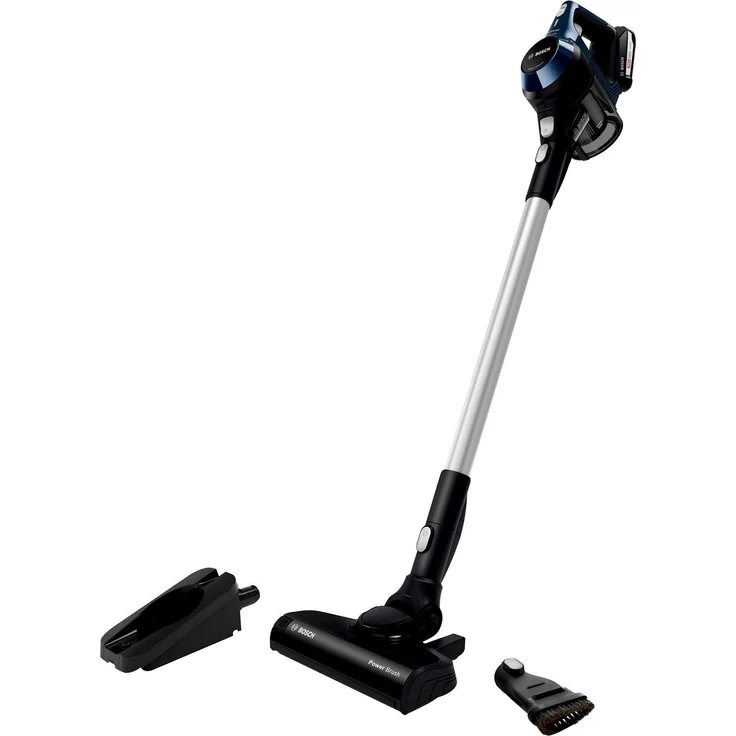 Bosch BBS611PCK Unlimited Serie 6 Handstaubsauger, 30 min Akkubetrieb, Akkuwechsel-Option, blau – Bild 1