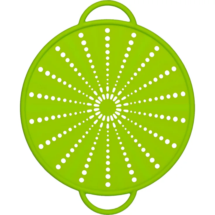 Emsa 514557 Spritzschutz, Ø 26 cm, Silikon, Grün, Smart Kitchen