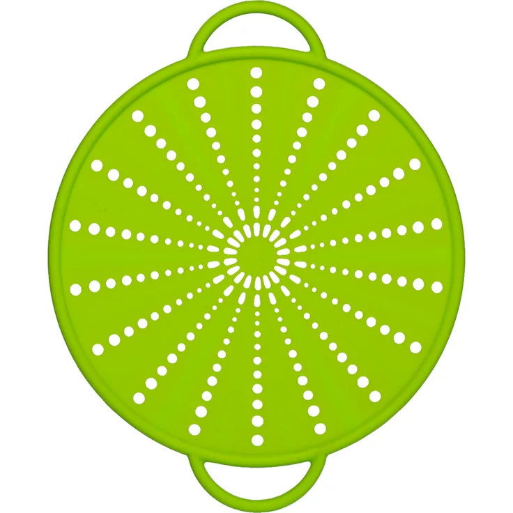 Emsa 514557 Spritzschutz, Ø 26 cm, Silikon, Grün, Smart Kitchen