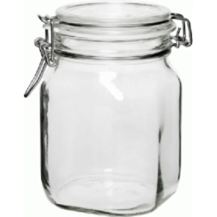 axentia Rocco Bormioli 292075 Fido Behälter Hermetischer Topf 1115 ml, Glas 1St, Transparent