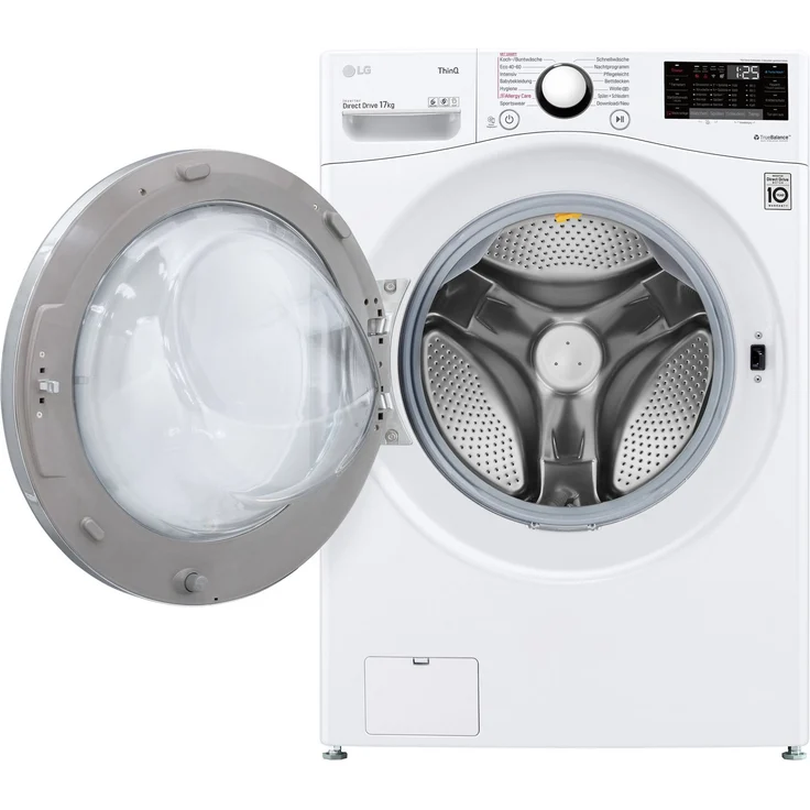 LG F11WM17TS2, Frontlader-Waschmaschine, E, Fassungsvermögen 17 kg, Standgerät, Breite 70 cm, Allergieprogramm, Knitterschutz – Bild 4