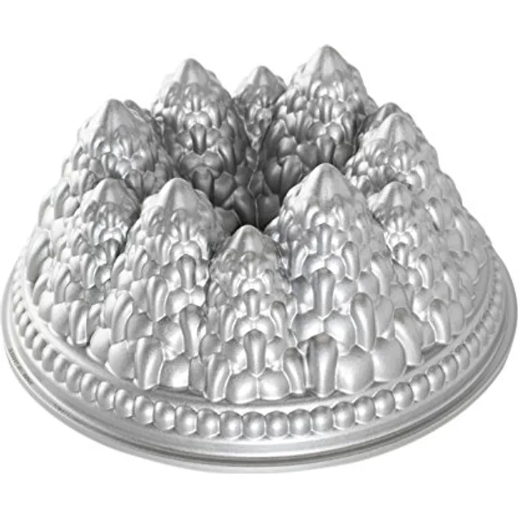 Nordic Ware - Backform, Kuchenform - Weihnachtsbackform - Tannenbäume, Winterwald - Aluminiumguss