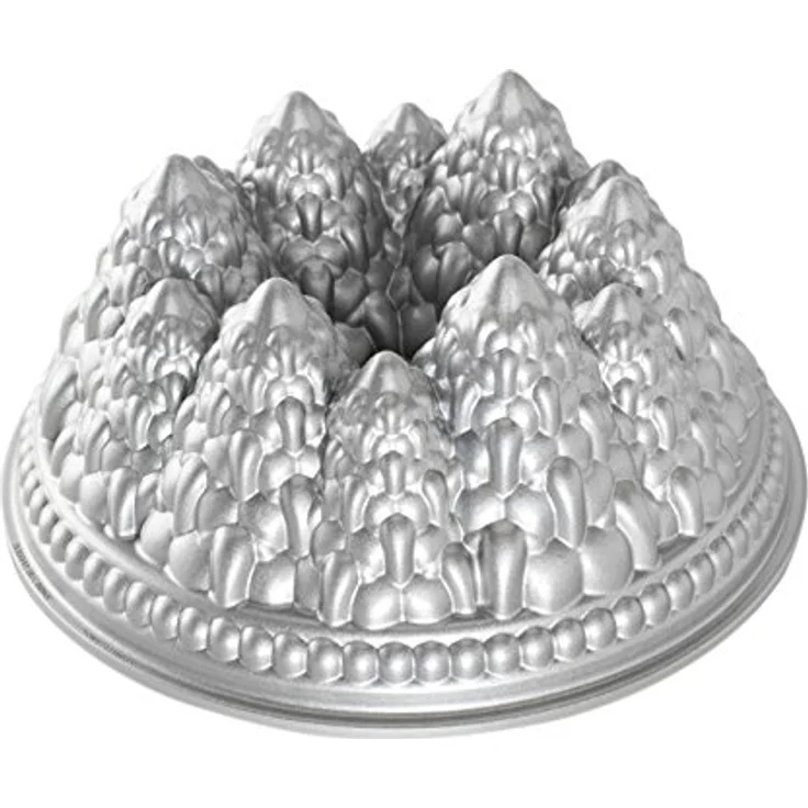 Nordic Ware - Backform, Kuchenform - Weihnachtsbackform - Tannenbäume, Winterwald - Aluminiumguss
