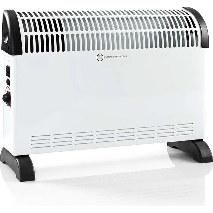 Nedis Konvektionsheizgerät - 750-1250-2000 W - 3 Heizstufen - Turbo - Verstellbarer Thermostat - Integrierten Ventilator - Überhitzungsschutz - Griff - Weiß, Konvektor