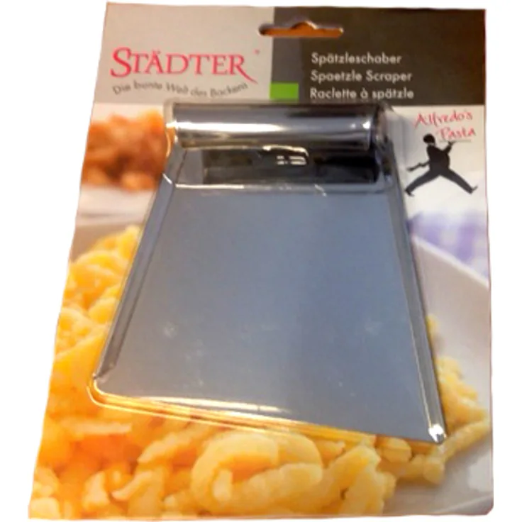 Städter 987518 Spätzleschaber, Edelstahl, Silber, 19 x 14 x 2 cm