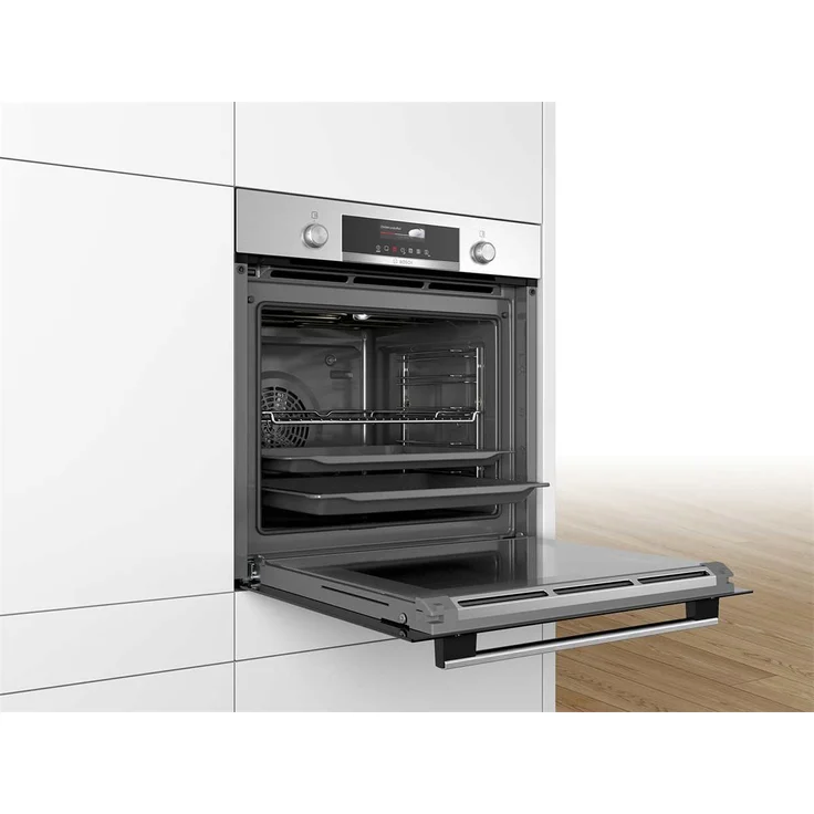 Bosch HBG579BS0, Serie 6, Backofen, A, Einbaugerät, Volumen 71 l, 60 x 60 cm, AutoPilot, TFT-Display, Versenkknebel, Pyrolyse, Reinigungsunterstützung, edelstahl – Bild 6