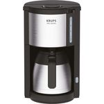 Krups KM305D10 ProAroma Thermo-Filterkaffeemaschine, 800 Watt, schwarz-edelstahl
