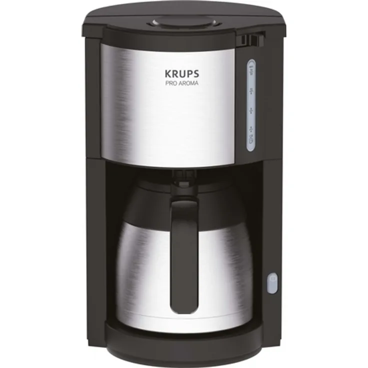 Krups KM305D10 ProAroma Thermo-Filterkaffeemaschine, 800 Watt, schwarz-edelstahl