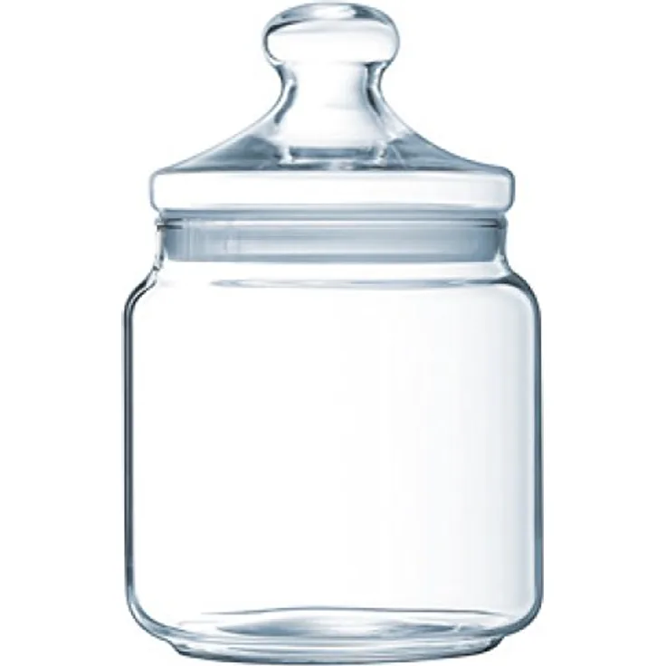 Luminarc ARC 34818 Big Pot Club Dose mit Deckel, Vorratsglas, Bonbondose, 1.5 Liter, Glas, transparent, 1 Stück