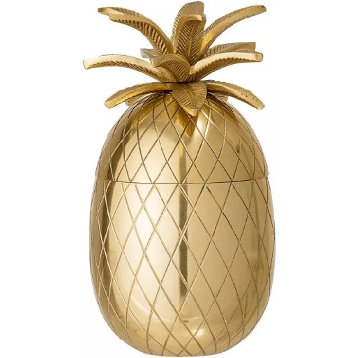 Bloomingville Eiskübel Ananas gold Aluminum elegantes Barzubehör Dosenkühler