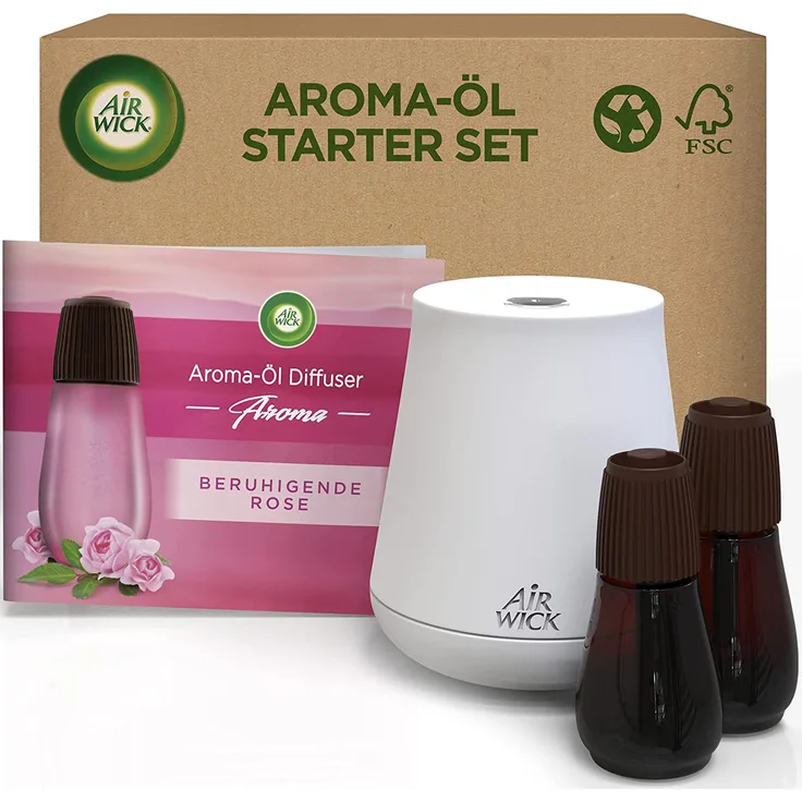 Airwick Aroma OIL Diffuser Starter SET ROSE(2 Bottles)