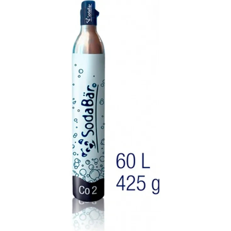 SodaBär Aluminium CO2-Kaufzylinder 425g (60 l) für Brita Yource