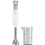 Philips HR 1640 Stabmixer 700W inkl. 0,6 L Becher Weiß mit rotem Akzent