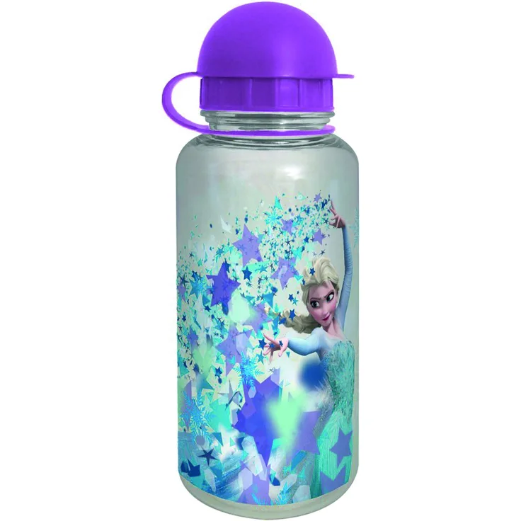Disney Frozen, 350ml, ELSA Stars Trinkflasche Tritan ca. 350 ml, Kunststoff, Mehrfarbig, 6,2 x 6,2 x 17 cm