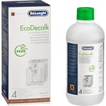De'Longhi Original EcoDecalk DLSC500 Entkalker für Kaffeemaschinen & Kaffeevollautomaten, Universal Kalklöser für 5 Entkalkungsvorgänge, enthält nur natürliche Rohstoffe pflanzlichen Ursprungs, 500 ml