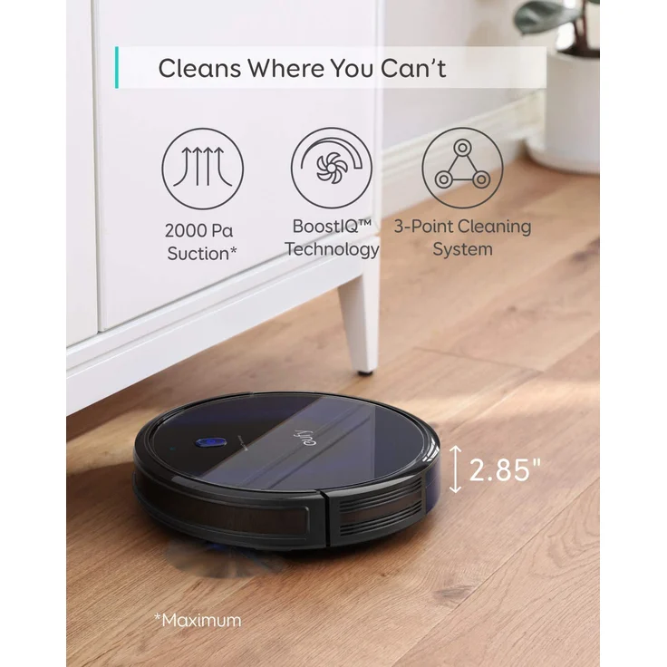 Eufy RoboVac 15C MAX Saugroboter mit BoostIQ Technologie, 2.000 Pa Saugkraft, mit WLAN-Konnektivität, für Hartböden bis mittelhohe Teppiche – Bild 4