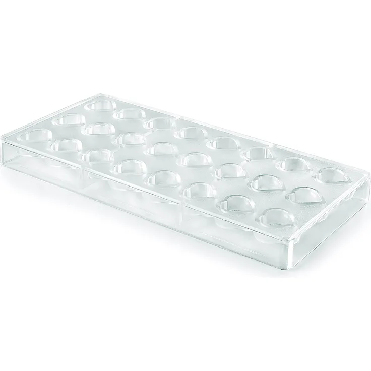 LACOR Schokolade Schimmel Herzform, Polystyrene, Transparent, 28 x 14 x 3 cm