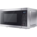 Sharp YC-MS02-E-S Mikrowelle, Standgerät, 1270 Watt, 20 Liter Garraum, silber