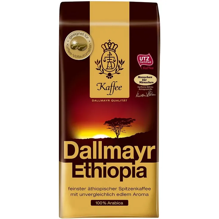 Dallmayr Kaffee Ethiopia 500g Kaffeebohnen - 6er Pack (6x 500g)