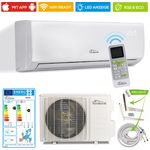 TroniTechnik Dalvik Split Klimagerät mit 9000 BTU, inkl. Zubehör inkl. Kupferleitung und Wandhalterung