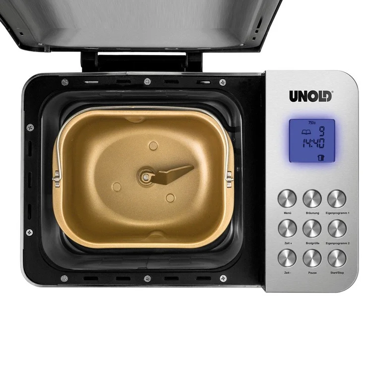 UNOLD Brotbackautomat Backmeister Edel, 550 W, 750-1000 g Brotgewicht, Keramik-Beschichtung, 68456 – Bild 6