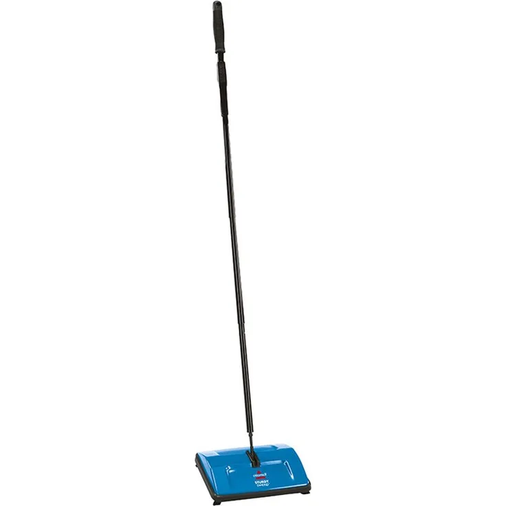 BISSELL 2402E 2402N Sturdy Sweep Kehrer, für Hartböden und Teppiche, kabellos, benötigt keinen Strom, Blau