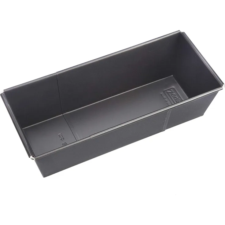 Zenker Kastenform ausziehbar (20 - 35 cm x 11,5 cm), Königskuchenform für saftige Kuchen, verstellbar & beschichtet, Menge: 1 Stück