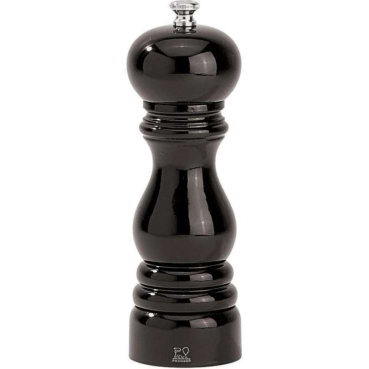 Peugeot Paris Pfeffermühle, Holz, schwarz lackiert, Höhe: 18 cm – Bild 1