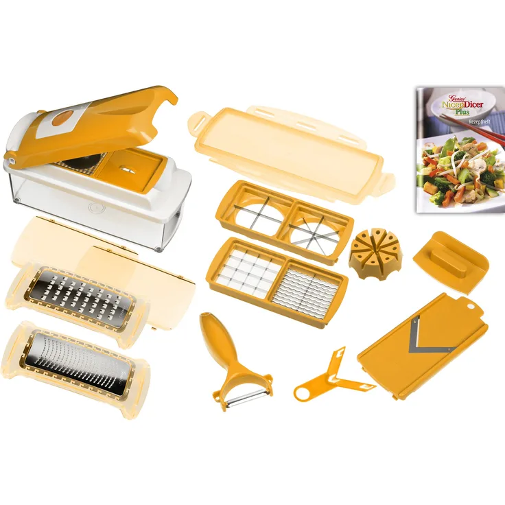 Nicer Dicer Plus, 14 Teile, orange