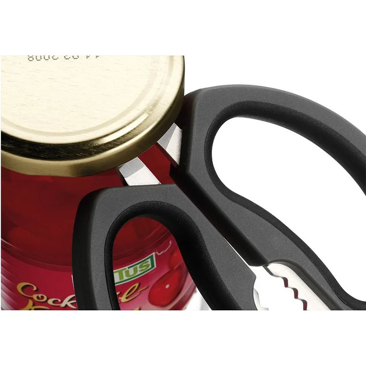WMF Küchenschere 23 cm, Schere Küche, Cromargan Edelstahl Kunststoff, schwarz – Bild 4