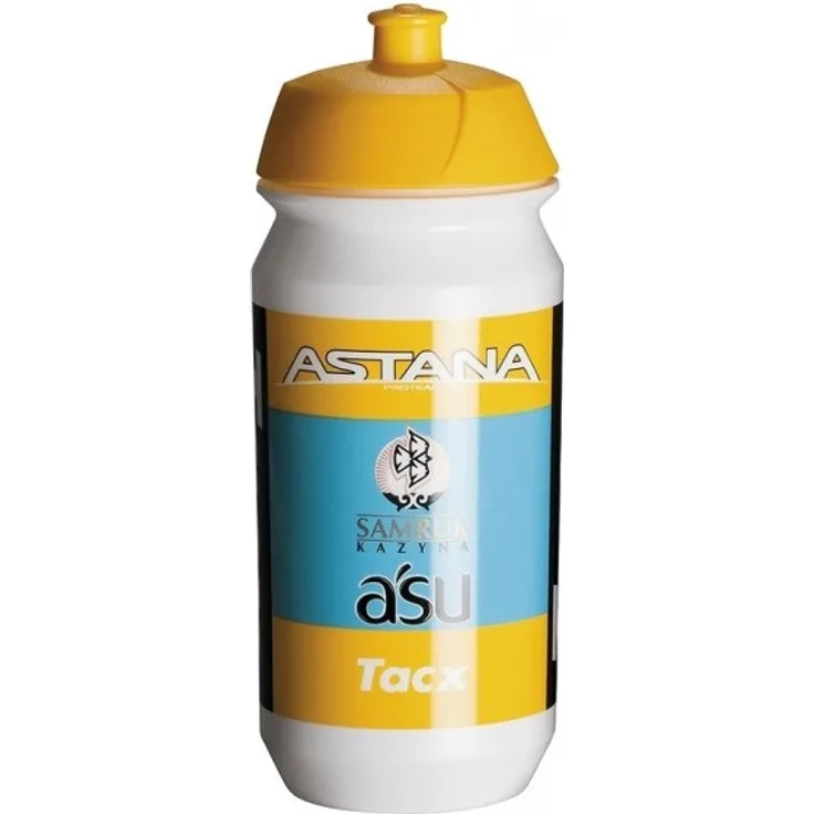 Tacx Flasche Astana gelb - weiß 500 ml