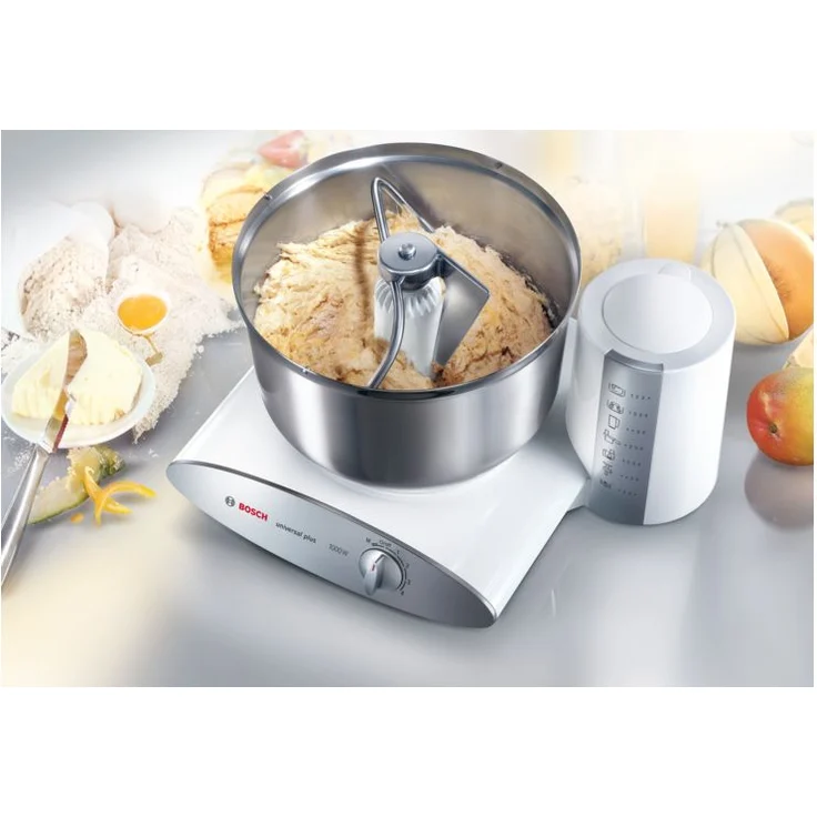 Bosch MUM6N21 Universal Plus Küchenmaschine, 1000W, 6,2L Edelstahlschüssel, 4 Geschwindigkeiten, silber, Serie: MUM6  – Bild 6