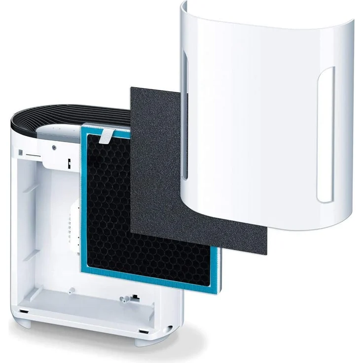 Beurer LR 210 Luftreiniger, für Räume bis 26 m², mit HEPA-Filter H13, Timer & Nachtmodus (69300) – Bild 3