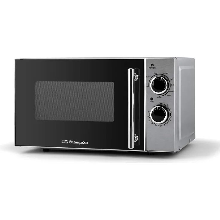 Orbegozo MIG 2550 Mikrowelle mit Grill, Standgerät, 20 Liter Garraum, 5 Leistungsstufen und 3 Kombifunktionen, 700 Watt Mikrowelle, 900 Watt Grill